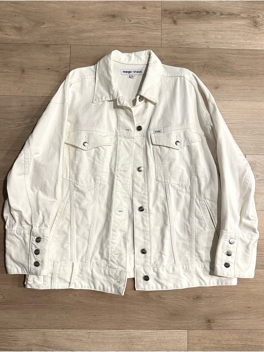 STAUD X Wrangler Oversized Denim Jacket